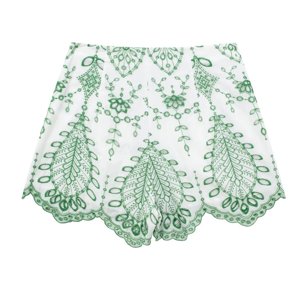 Embroidered  Shorts Zara inspired NWT M